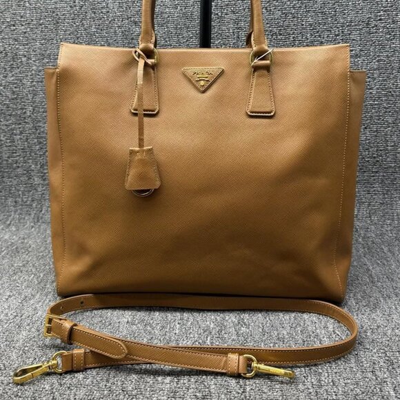 Prada Leather Satchel Bag 599-081525 - Picture 1 of 15